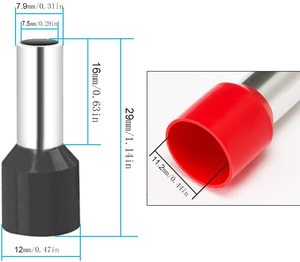 4AWG Đo Bootlace Ferrule Kết Nối Cáp Cuối Thiết Bị Đầu Cuối Cách Điện Ferrule Đồng Ống Thiết Bị Đầu Cuối - Product Image 4