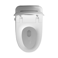 WC intelligent moderne avec capteur de pied et chasse d'eau automatique, en céramique, pour salle de bain, avec fonction bidet