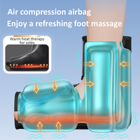 Professionelles 3-Stufen-Temperaturkontroll-Vibrationsgerät zur Fußsohlen- und Knöchelregeneration mit Luftkompression und Durchblutungsförderung Beinmassagegerät