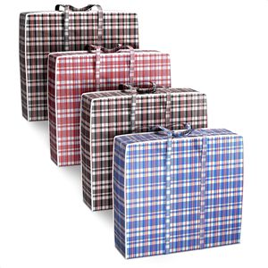 Bolsas de lavandería extra grandes Db de 23.6 x 23.6 x 5.5 pulgadas, 13 galones, de bambú duradero con cremalleras para hoteles - Product Image 1