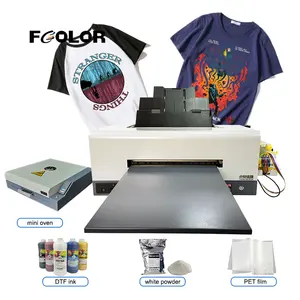 A3 A4 गर्मी पीईटी फिल्म dtf l1800 प्रिंटर a3 डिजिटल टी शर्ट कपड़ा छपाई मशीन 30cm a3 a4 L1800 dtf प्रिंटर