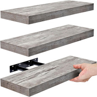 Étagère murale pour rangement de cuisine Étagère à livres suspendue pour étagères murales flottantes Étagère murale décorative en bois