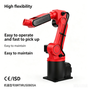 Robot Colaborativo de Alta Precisión BORUNTE BRTIRUS0805A de 6 Ejes, Brazo Robótico con Capacidad de Carga de 5 kg, Motor y Caja de Cambios para Estampado, Recolección y Empaquetado - Product Image 2