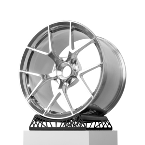 Jantes 18 19 20 21 pouces 6061-T6 personnalisées, polies argentées, forgées, avec système de blocage central pour <span class=keywords><strong>Porsche</strong></span> <span class=keywords><strong>911</strong></span> 991 992 GT2 996 Macan FF - Product Image 1