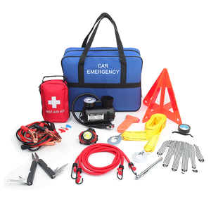 Tùy chỉnh bên đường Hỗ trợ yếu tố cần thiết kit công cụ khẩn cấp Kit Jumper Cáp Viện trợ đầu tiên <span class=keywords><strong>Auto</strong></span> xe an toàn cảnh báo tam giác - Product Image 2
