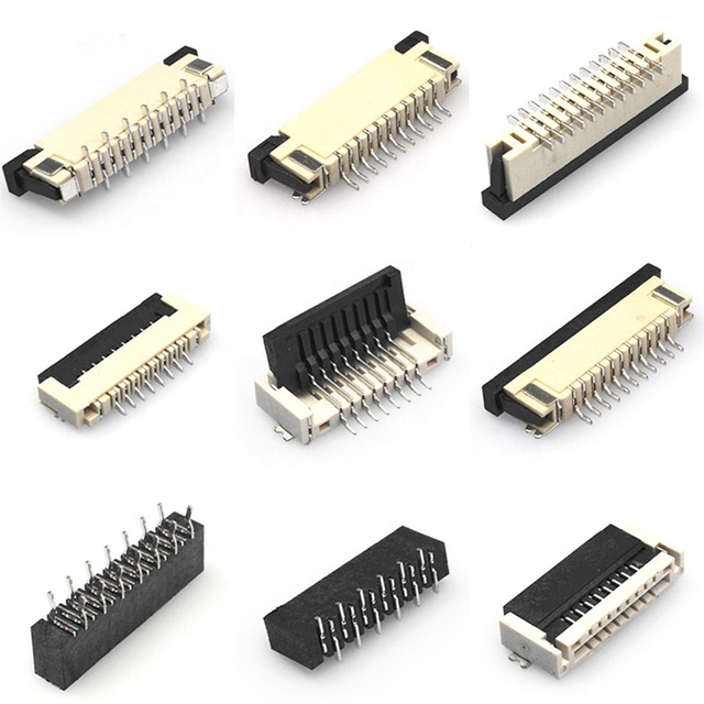 Single Dual Contact 1.0mm Pitch FPC Flat Connector Right Straight Angle Side Entry SMT ZIF DIP for FFC/FFC Connectors Product