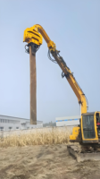 Vibro-marteau hydraulique haute performance pour excavatrice, pour le battage de pieux et la construction de fondations