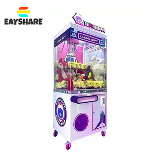 EAYSHARE Lucky Gift <b>Crane</b> Machine Coin Operated Plush <b>Toy</b> Grabber Cartoon <b>Toy</b> <b>Crane</b> Machine with Bill Accepter - Product Image 1