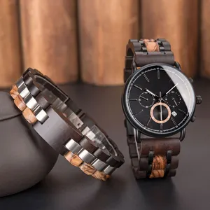 high quality Japanese movement natural bamboo wood watches