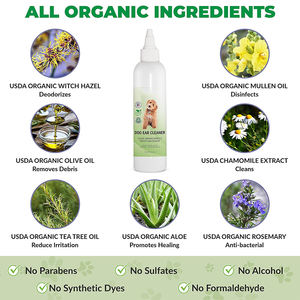 プライベートラベルの犬の耳クリーナーソリューションは、犬の臭いとワックスのペットの耳薬を取り除きます - Product Image 2