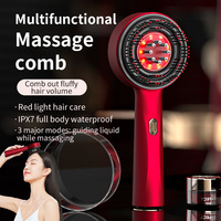 Peigne de massage électrique pour cuir chevelu, applicateur de liquide pour la luminothérapie, brosses à cheveux avec fonctions de massage