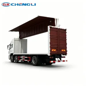 Camion de transport de marchandises à ailes hydrauliques 6X2 25 tonnes de charge utile totale 9m 260HP Yuchai Diesel pour le transport logistique - Product Image 5