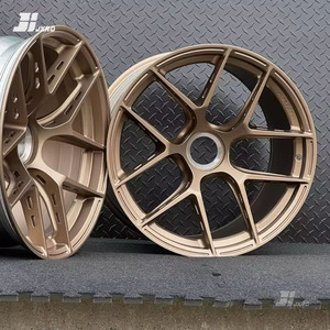 Llantas cóncavas de aleación forjada personalizadas de lujo <span class=keywords><strong>Sandin</strong></span> Gold 5x127 5x112 5x114.3 5x120 de 15, 18, 19 y 26 pulgadas para automóviles. - Product Image 1