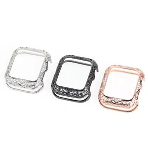 Boîtier de montre en métal de conception exquise <span class=keywords><strong>pour</strong></span> <span class=keywords><strong>Apple</strong></span> <span class=keywords><strong>Watch</strong></span> 41mm 45mm matériau en cuivre <span class=keywords><strong>coque</strong></span> de couverture creuse <span class=keywords><strong>pour</strong></span> IWatch Series <span class=keywords><strong>7</strong></span> 6 5 4 3 2 1 - Product Image 1
