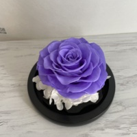 2022 Ins Hot Valentine Groothandel Luxe Gift Bewaard Een Rose Heart Glass Dome Voor Gift