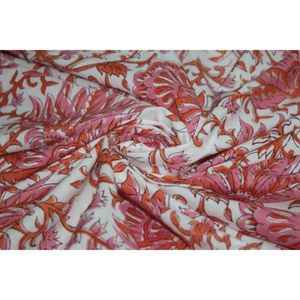 Vestidos para Niños Hechos a Mano con Tela de Algodón Estampada a Mano con Diseños Naturales Indios, Cortinas Ligeras y Decoración para Bolsos - Product Image 6