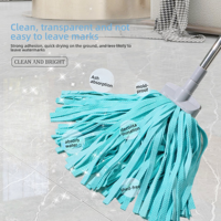 Recharges de têtes de balai serpillère en PVA synthétique, type chamois, pour nettoyage humide, sans traces ni peluches, pour ponts de bateaux, sols, maisons et voitures