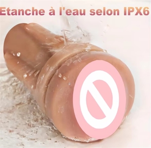 Dispositivo de Cuidado Masculino con Diseño <span class=keywords><strong>3D</strong></span> Ultra Realista, Masajeador Íntimo de Manos Libres, Sensación de Tacto Real, Textura Realista, 100% Impermeable - Product Image 6