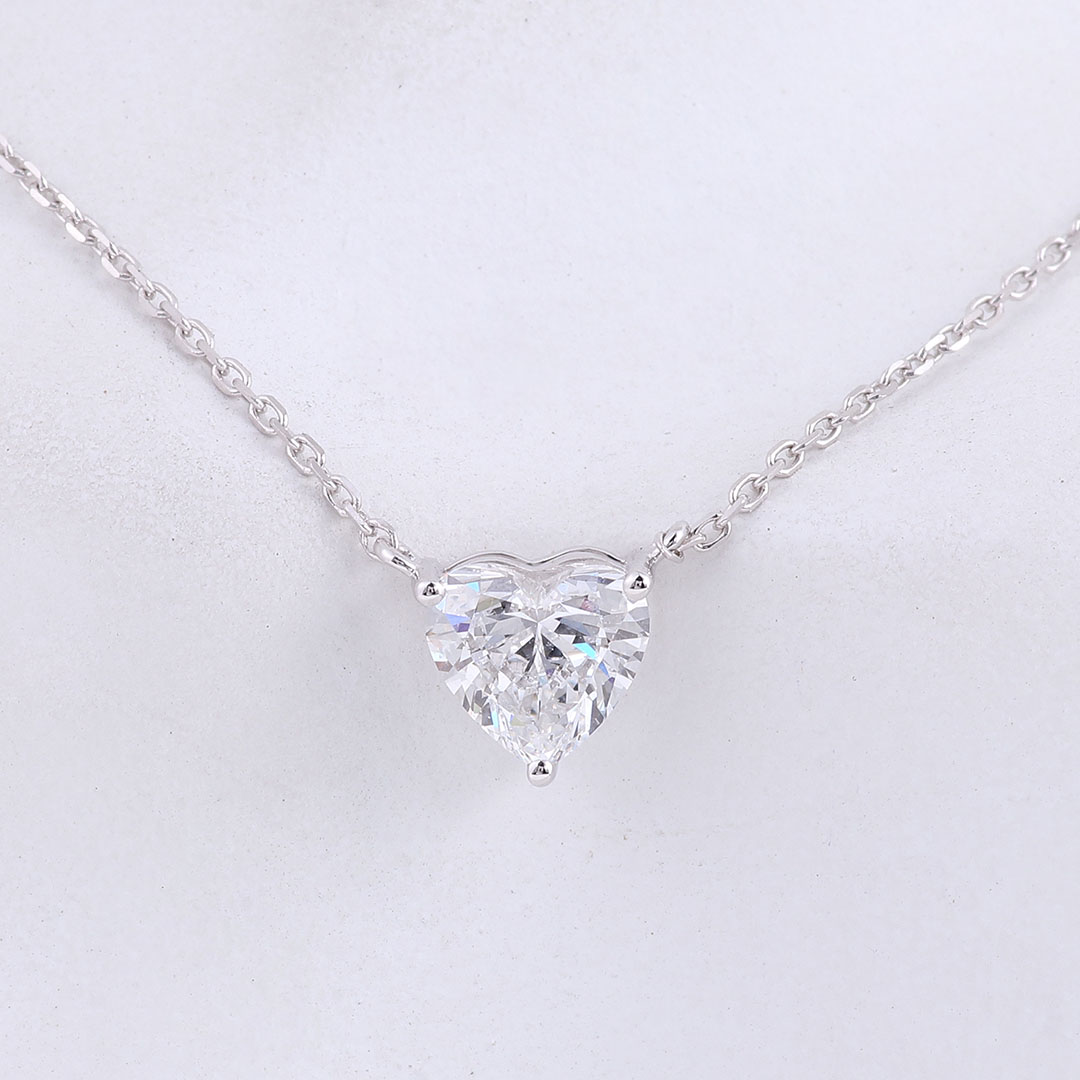 สร้อยคอทองคำ 14k+เพชรแล็บ