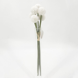 Flor decorativa Plantas artificiales Bolas de plástico Flor de cebolla Faux Greenery Flor de diente de león - Product Image 2