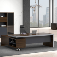 Ensemble de mobilier de bureau professionnel MFC haut de gamme Bureaux de direction modernes de grande taille pour la vente en gros