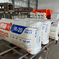 Laine de roche en rouleaux UET, isolation ULC, certificat CAN, 3 pouces, pour montants en bois, ignifuge et insonorisant, laine de roche minérale R16