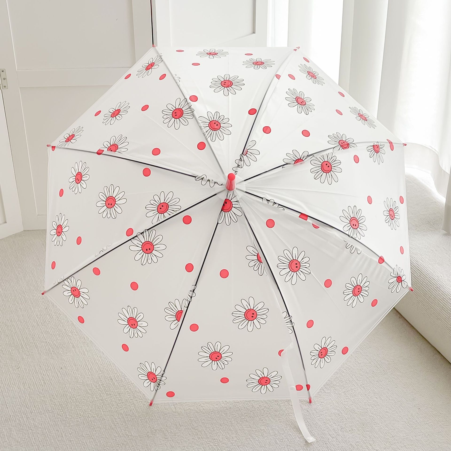 smiley daisy red