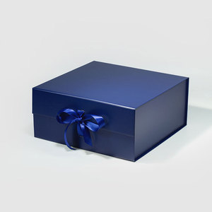 Luxury Medium Square Popular Bridesmaid Proposal Wedding Ribbon Gift Boxes Packaging with Magnetic Lid
