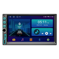 Sistema Estéreo Universal 2 DIN para Auto con Pantalla Táctil Inalámbrica Carplay, Bluetooth, Android de 7 Pulgadas, Doble DIN