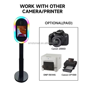Le plus récent Ipad Photo Booth Shell Imprimante Stand Selfie Handheld Roamer 12.9 Ipad Photobooth Écran Lcd Avec Flight Case Pour Les Événements - Product Image 4