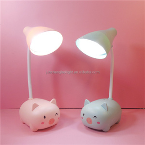 Bonita luz de noche LED de dibujos animados, lámpara de mesa moderna portátil divertida ABS para niños, estudiantes, regalo para adultos, decoración de dormitorio - Product Image 4