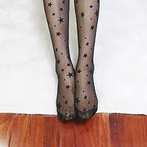 Pantimedias de Nailon Fino con Diseño de Puntos Jacquard, Versátiles, Ajustadas, Elásticas y Transparentes para Mujer, con Logotipo Personalizado - Product Image 6