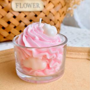 Velas Aromáticas de <span class=keywords><strong>Cera</strong></span> de Soya Hechas a Mano con Aroma a Helado, para Regalos de Cumpleaños y Decoración del Hogar - Product Image 1