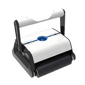 หุ่นยนต์ทำความสะอาดสระว่ายน้ำแบบฝังดิน รุ่น Dual Motor HJ3042 ทำจากพลาสติก ทำความสะอาดพื้น ผนัง และเส้นระบายน้ำ สีขาวและสีส้ม - Product Image 1