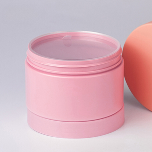 Frasco Biodegradável Rosa Pêssego de 8oz 300ml 500ml em Plástico <span class=keywords><strong>PCR</strong></span> para Cosméticos, Manteiga Corporal e Gel Capilar com Tampas - Product Image 3