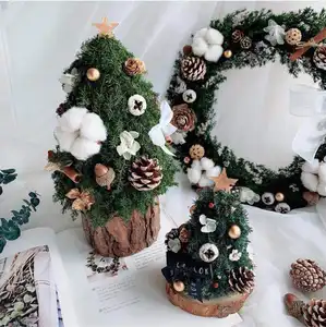 ホットセールグリーン人工木装飾ホット販売ミニクリスマスツリーデスク装飾不滅の木