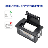 Cashino CSN-A2 5-9V Printer Struk Terintegrasi 2 Inci Mini RS232 TTL 58mm Printer Thermal Panel Mikro
