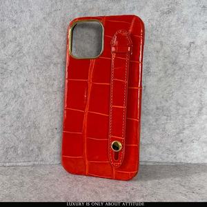 Venta caliente de alta calidad de piel de cocodrilo Real de cuero de la caja del teléfono móvil para el iPhone 12 13 14 15 16 Series - Product Image 3
