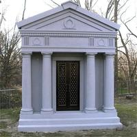 Pierre tombale de luxe en marbre et granit pour crypte et mausolée familial