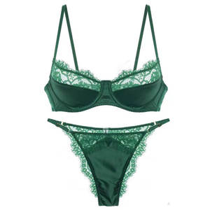 Sous-vêtements sexy pour femmes, soutien-gorge en dentelle fin, push-up, pour grandes poitrines, qui font paraître plus volumineuses - Product Image 5