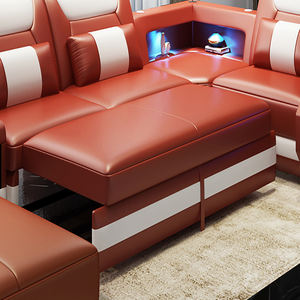 Set di mobili divano moderni mobili di lusso intelligente, divano sezionale set <span class=keywords><strong>l</strong></span> forma di cama salotto divano divano divano soggiorno - Product Image 5