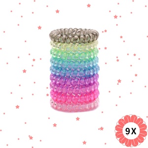Coleteros <span class=keywords><strong>de</strong></span> cable <span class=keywords><strong>de</strong></span> teléfono <span class=keywords><strong>de</strong></span> arcoíris, 5,5 cm, soporte <span class=keywords><strong>de</strong></span> poni, lazos <span class=keywords><strong>de</strong></span> cabello <span class=keywords><strong>de</strong></span> bobina elástica <span class=keywords><strong>para</strong></span> distribuidor, venta al por mayor - Product Image 2