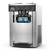 Machine à crème glacée au lait mou automatique professionnelle commerciale nouvelle condition vente chaude conception de flocon de neige tourbillon pour les cafés