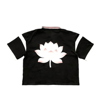Maillot de football rétro classique en gros, logo personnalisé par sublimation et broderie, coupe ample, col polo, streetwear