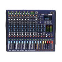 Console de mixage professionnelle M12 avec 8 entrées micro, égaliseur 4 bandes, double processeur DSP 99, carte son USB, alimentation fantôme 48V et OTG 32 bits 384K