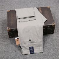 Pantalon d'été fin 100 % coton pour homme, coupe droite, ample, respirant, frais, tout en coton, pantalon décontracté haut de gamme pour homme