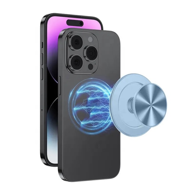 Hot Sale Sublimation Removable Metal Magnetic Finger GripTok Stand Foldable Mobile Phone Ring Grip Tok Holder for Iphone 12 13