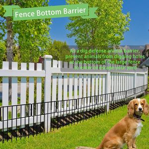 Thrivinest Animal Barrier Fence 17in H x 20ft L Rustproof Metal <b>Wire</b> Outdoor <b>Garden</b> Fence Panel Easily Assembled - Product Image 4