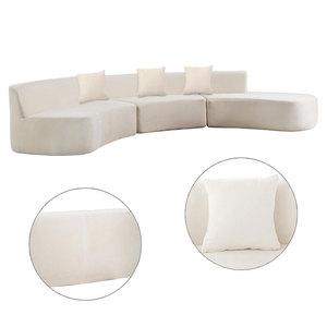 Juego de sofá de estilo moderno, sofá de 3 asientos, muebles de Silla, tela curvada de nuevo diseño, Life Rome, muebles de dormitorio de lujo, paquete de cartón - Product Image 2
