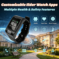 Montre connectée GPS pour personnes âgées VL12S, avec carte SIM, positionnement, IP67, batterie 900 mAh, bouton SOS, alarme, appel bidirectionnel, surveillance de la fréquence cardiaque